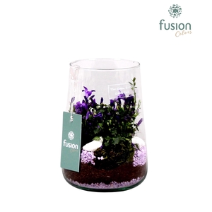 Green Bottle Deline Medium met Campanula 24uur levertijd