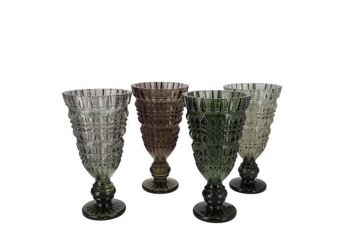 Fenna Dark Green Mix Vase Stand Ass 13x25cm