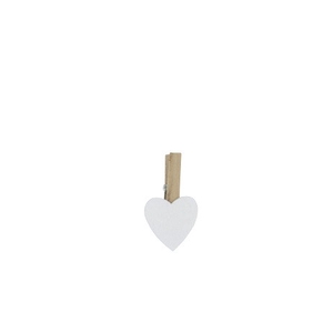 Decoratie Knijper hart 18mm x36