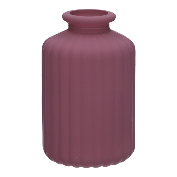 <h4>Bottle Caro lines d3.5\\6.2xh10 aubergine matt</h4>