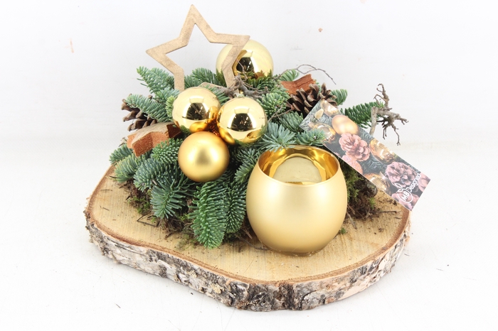 <h4>arr5 Kerst MB - Hout schijf 1wax gold</h4>