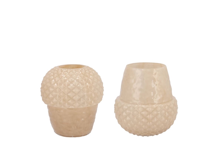 <h4>Lina Cozy Sand Vase Acorn 15x15x14cm</h4>