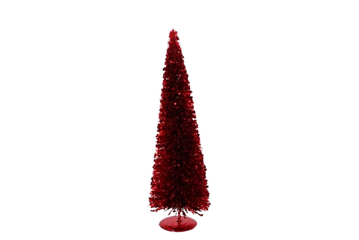 Sparkle Sequins Red Tree 17x50cm Nm