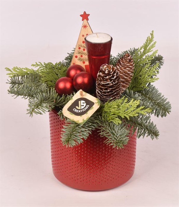 <h4>Keramiek pot rood 14cm</h4>