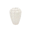 Lima White Vase Long Carve 26x26x37cm