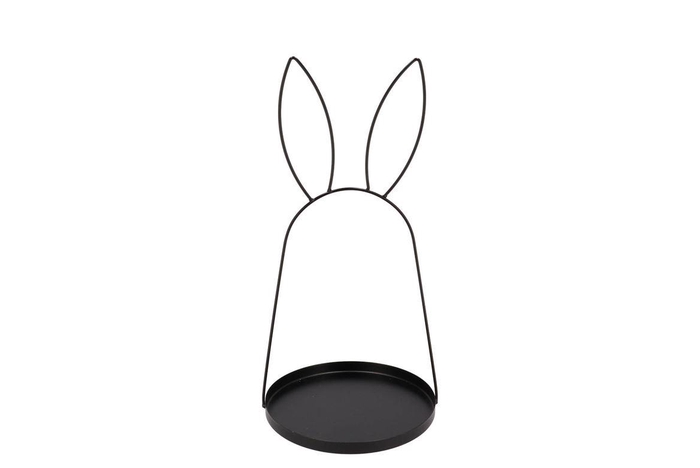 <h4>Rabbit Metal Ear Stand With Coaster 50x25cm Nm</h4>