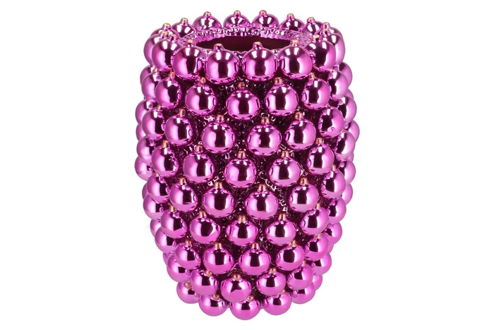 <h4>Christmasball Fuchsia Vase 30x30x39cm Nm</h4>