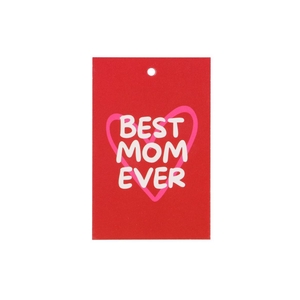 Gift Bouquet Card Best Mom Ever Red 6x9cm P/25
