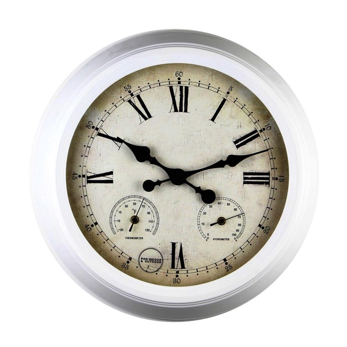 Clock Outdoor Ø47 Cream 84236