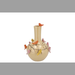 Bird Sand Vase Tube 16x17cm Nm
