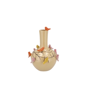 Bird Sand Vase Tube 16x17cm Nm