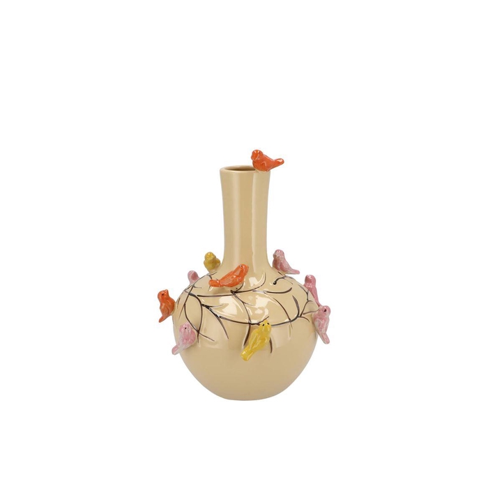 <h4>Bird Sand Vase Tube 16x17cm Nm</h4>