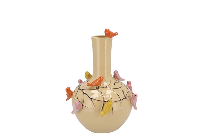 <h4>Bird Sand Vase Tube 16x17cm Nm</h4>