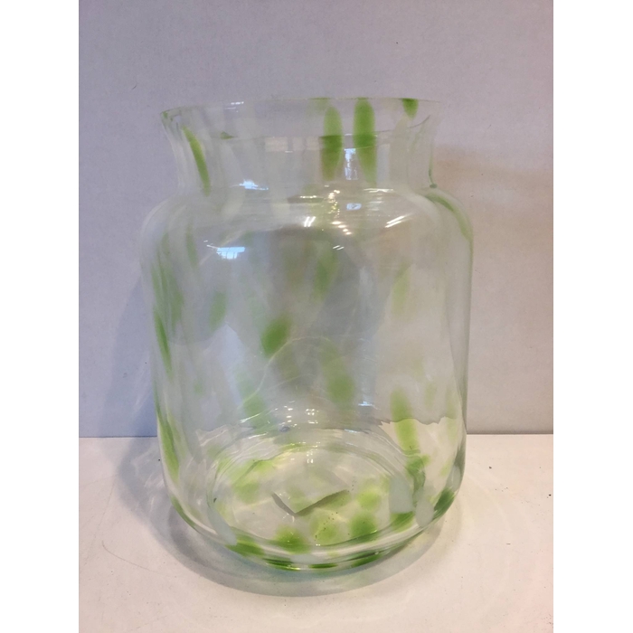 <h4>GLASS VASE GREEN 18*18*23 CM</h4>