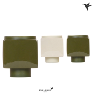 Kolibri Home Cube pot green mix