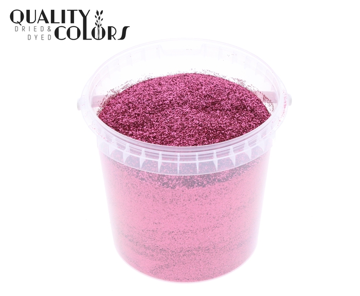 Glitters 400gr in bucket Pink