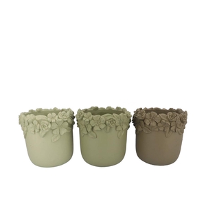 Gigi Summer Green Mix Flower Pot Ass 27x27x25m Nm