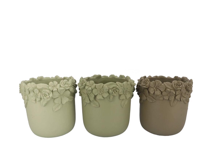<h4>Gigi Summer Green Mix Flower Pot Ass 27x27x25m Nm</h4>