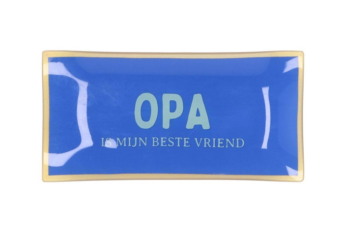 Plate Rectangle Opa 20x10x2cm