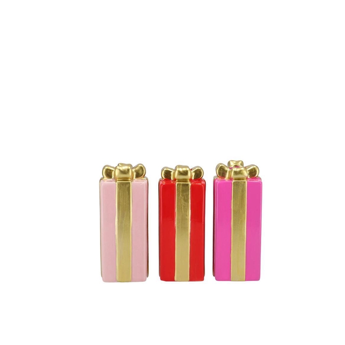 <h4>Joy Jolly Pink Gift Candle H Ass 6x10cm</h4>