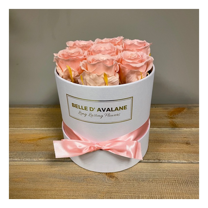 <h4>Box rd 15cm wit-roze</h4>