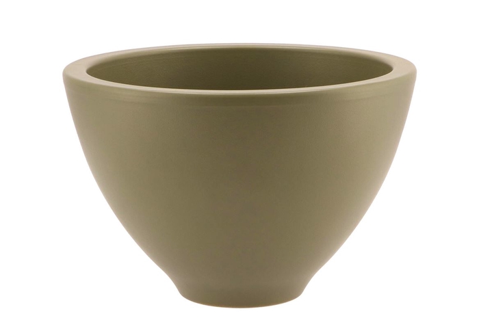 Vinci Shaded Olive Drab Bowl Sphere 23x15cm