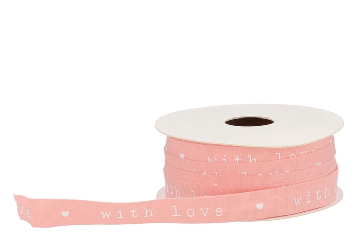 <h4>Ribbon With Love Pink 20mx15mm</h4>