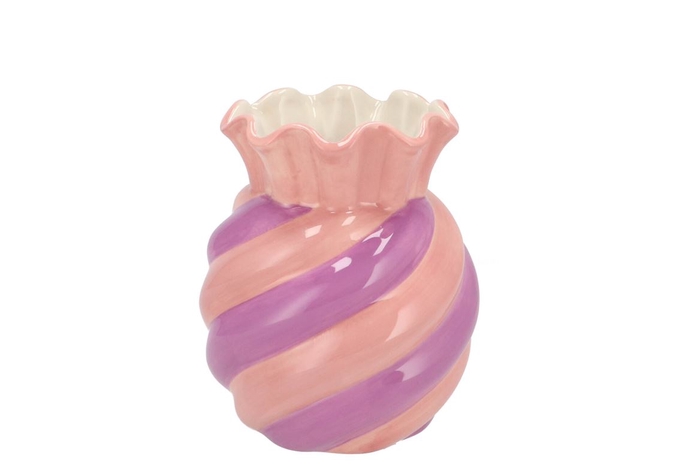 <h4>Sweety Dreamy Purple/pink Vase Candy 13x13x16cm</h4>