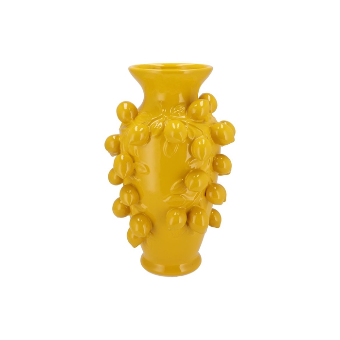 <h4>Fruit Lemon Yellow Vase 24x38cm</h4>