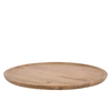 Mumbai Mango Wooden Tray Round Small Edge 44x44x2cm Nm