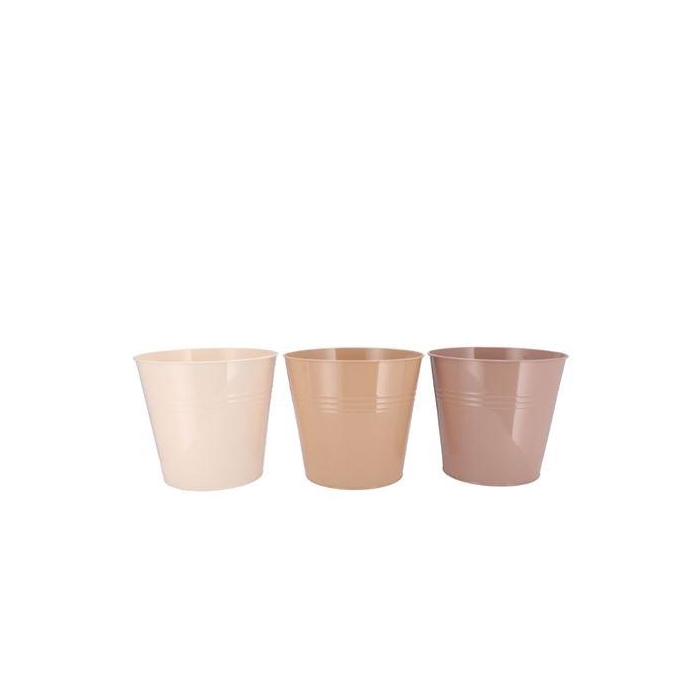 <h4>Zinc Natural Brown Mix Bucket Basic Ass 25x22x17cm</h4>