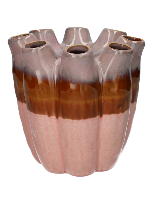 <h4>DF03-740550400 - Vase Floriva d19xh19 lavender/l.pink</h4>