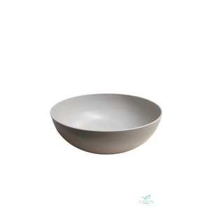 MELAMINE BOWL LIGHT GREY H9D25