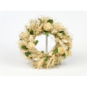Wreath Ø30cm White 95737