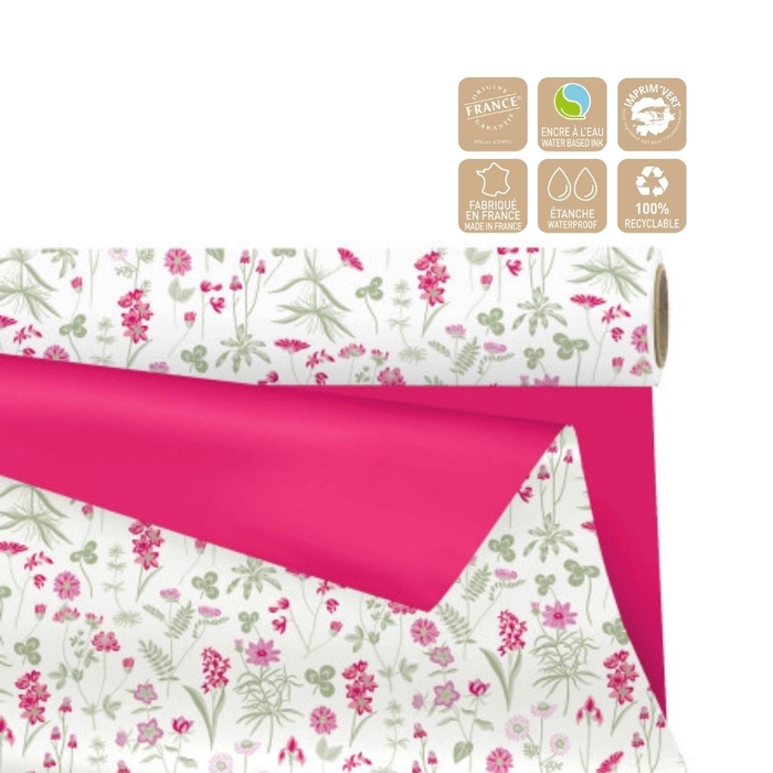 <h4>Folie Rol  80cm  25m Duo Mat Flowers</h4>