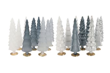 <h4>Twinkle Grey Mix Glass Tree Matt Ass 9x35cm Nm</h4>