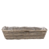 Osier Panier Balcon Gris 50x18x12cm