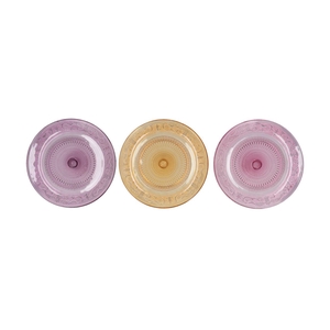 Dayah Pastel Mix Glass Plate 29x2,5cm Ass P/1