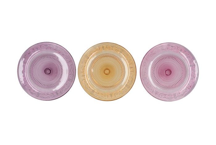 <h4>Dayah Pastel Mix Glass Plate 29x2,5cm Ass P/1</h4>