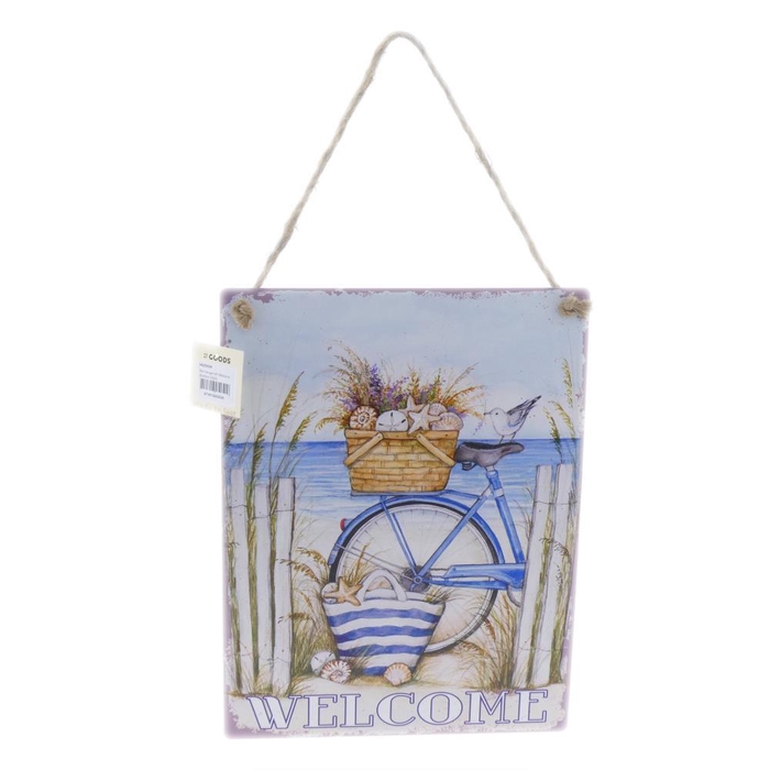 <h4>Wall Hanger Mtl Welcome 30x40c</h4>