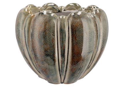 <h4>Inga Green Pot Round Active Glaze 32x32x26cm Nm</h4>