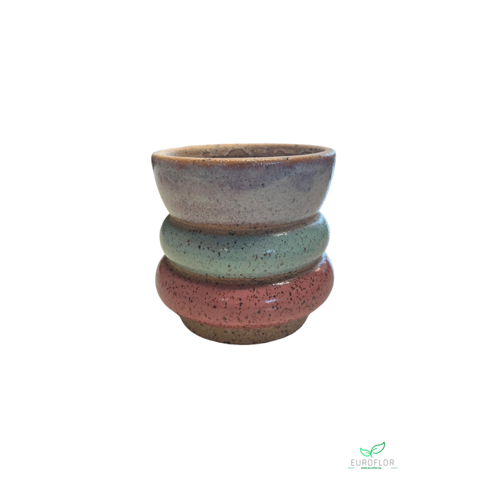 <h4>CERAMIC PLANTER 'RICOCHET'  12*12*H11</h4>