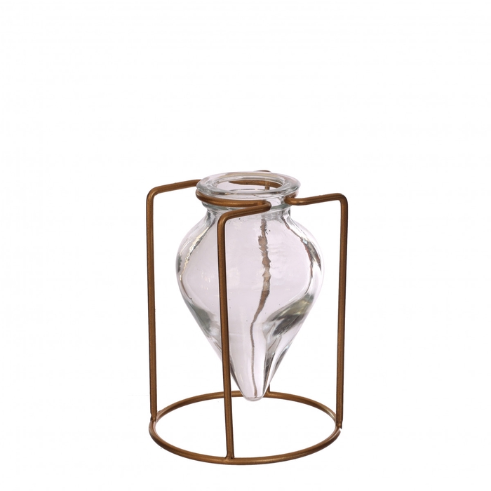 Glass vase Breeze in frame d08.5*11cm