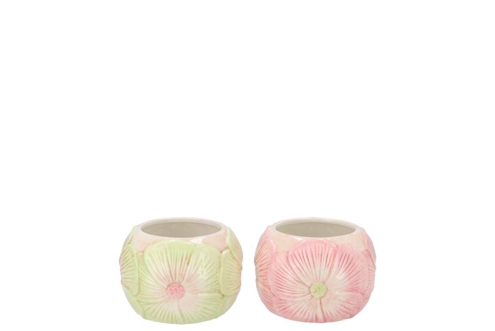 Demi Pastel Flower Pot Ass 9x9x6cm