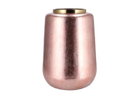 <h4>Julie Jolly Rose Vase Cilinder Iron 33x32x40cm</h4>