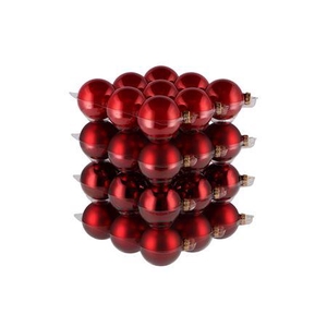Glass Ball Christmas Red 57mm P/36