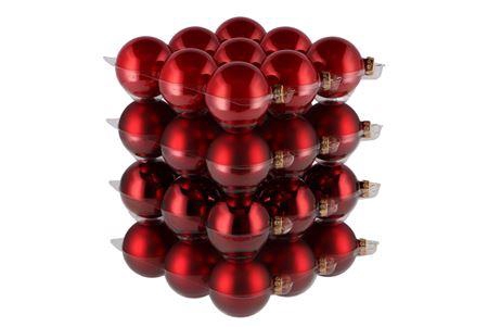 <h4>Glass Ball Christmas Red 57mm P/36</h4>
