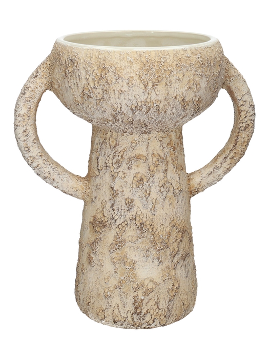 <h4>DF03-731081100 - Vase Zibo d13.4/15xh24.5 creme</h4>