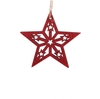 Kerst Deco hanger ster d08*7.5cm