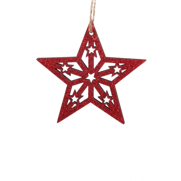 <h4>Christmas Deco hanging star d08*7.5cm</h4>